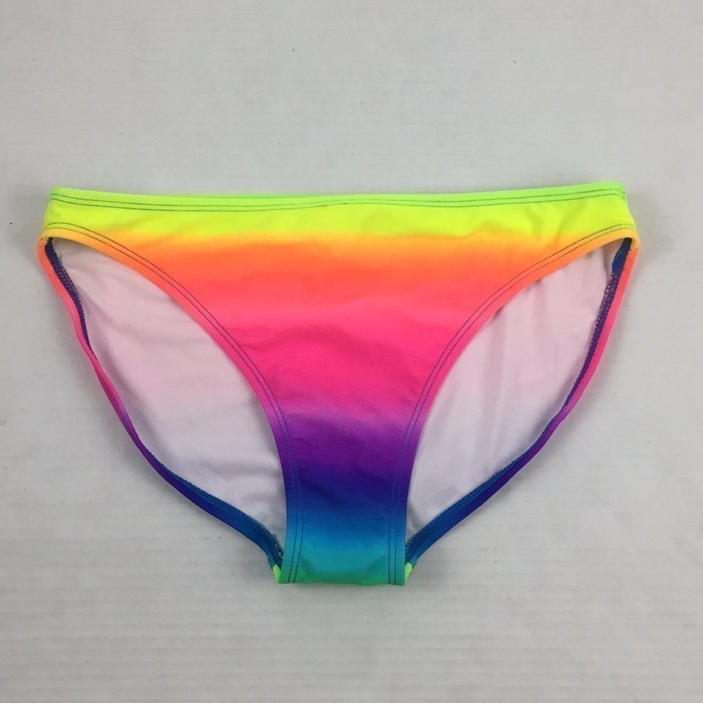 NEW OP Rainbow Stripe Bikini Bottoms XL